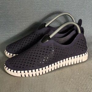 Ilse Jacobsen Tulip 139 Navy Slip On Shoes Women's Size 8‎ US 39 EU